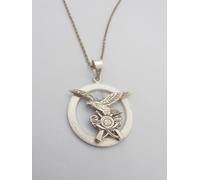 Alpini : Ciondolo e Catenina in Argento 925 - Pendente Simbolo Penne Nere -