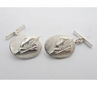 Alpini : Gemelli in Argento 925 con il Cappello Simbolo delle Penne Nere