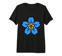 Alpinismo Alpine Forget Me Not Skiing Montagna Fiore Maglietta Premium