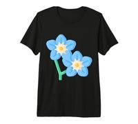 Alpinismo Alpine Forget Me Not Skiing Montagna Fiore Maglietta Premium