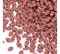Alpinleux 100 perline in argilla polimerica a forma di baseball, perline sportive per la creazione di bracciali, perline da calcio fai da te per artigianato, bracciali, collane, gioielli fatti a mano