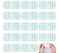 Alpinleux 15 pellicole protettive usa e getta in plastica, per microblading, impermeabili, trasparenti, per sopracciglia, pasta protettiva per sopracciglia