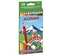 Alpino al013654 - Astuccio 12 Matite cancellabile