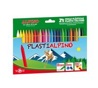 Alpino Pastelli PA000024 – plastica, 24 pezzi, in pelle, colori assortiti