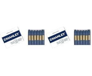 Alpino Manley 8414326046130 Pastelli, Confezione da 24 Pezzi, Blu