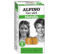 Alpino - Set di trucco Face Stick - 6 barre di colore oro | Applicazione pulita e precisa | texture cremosa e finitura lucida | Ideale per feste, costumi e trucco artistico