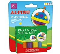 Alpino Set Plastilina 4 Barrette da 25g | Crea la Tua Figura Passo Dopo Passo: UFO