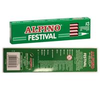 Alpino WF - Matita, 12 pezzi, colore: rosso