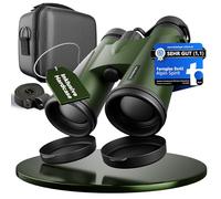 AlpinSpirit© Binocolo 8x42 HD per adulti e portatori di occhiali con custodia rigida - vincitore del test - leggero, compatto e impermeabile - ideale per caccia, natura e viaggi - FMC+BAK4 Binoculars