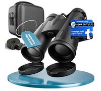 AlpinSpirit© Binocolo 8x42 HD per adulti e portatori di occhiali con custodia rigida - vincitore del test - leggero, compatto e impermeabile - ideale per caccia, natura e viaggi - FMC+BAK4 Binoculars