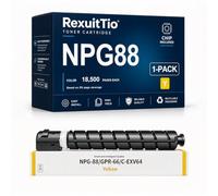 ALPMOLYO NPG88 Sostituzione della cartuccia di toner compatibile ad alta resa per NPG-88 GPR66 EXV64, adatta a Canon C3926 C3930 C3935 3326 3322L, 4 confezioni Nero Ciano Magenta Giallo