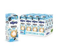 ALPRO BARISTA Latte 100% Vegetale di SOIA, 8 CONFEZIONI x 1 Litro