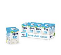 ALPRO CLASSICO, Bevanda alla SOIA, 100% vegetale con vitamine B2, B12 e D2 (8 confezioni da 500 ml)