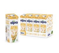 ALPRO CLASSICO, Bevanda all'AVENA, 100% vegetale con vitamine B2, B12 e D2 (8 confezioni x 1 Litro)