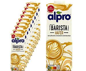 Alpro - Confezione da 10 drink d'avena Barista da 1 litro - Oat Avener Drink 100% vegetale per schiumare caffè, frullati e frullati