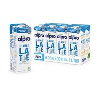 ALPRO, QUESTO NON È LATTE - Bevanda all' AVENA, Light, Naturalmente Senza Lattosio, Gusto Latte - 8 confezioni x 1 Litro