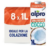 ALPRO SENZA ZUCCHERI Bevanda al COCCO 100% vegetale con vitamine B2 B12 e D (8