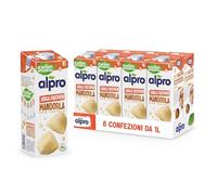 ALPRO SENZA ZUCCHERI, Bevanda alla MANDORLA, 100% vegetale con vitamine B2, B12, D2, E (8 confezioni x 1 Litro)