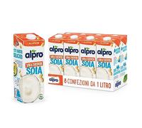 ALPRO SENZA ZUCCHERI, Bevanda alla SOIA, 8 confezioni da 1 Litro