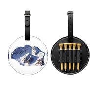 Alps Snow Mountains - Borsa portaoggetti per tee da golf, design portatile, facile da organizzare