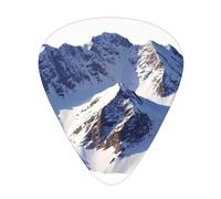 Alps Snow Mountains - Set di 12 plettri per chitarra, sottili, medi e spessi, adatti per chitarra, basso, chitarra elettrica e ukulele