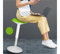 Alpstorm Sgabello da ufficio ergonomico - Sgabello da ufficio e postale in piedi con regolazione altezza 54 - 79 cm - Sgabello dinamico antiscivolo per telelavoro, ufficio e soggiorno, verde