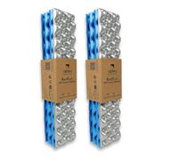 Alpteq® RastPlatz - Cuscino da seduta pieghevole per esterni, per giardino, campeggio e tempo libero, impermeabile, isolante e ultraleggero, ideale per zaino e sedia (Tube Pack, blu, set da 2)