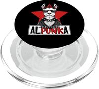 Alpunka Punk Alpaca Lama Punk Rock Rocker Anarchy PopSockets PopGrip per MagSafe