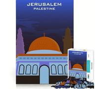 ALQUDS GERUSALEMME PALESTINA Puzzle da 1000 pezzi Gioco cognitivo divertente Componenti robusti e ben rifiniti Momento di tranquillità Esercizio mentale a casa (38x26cm)