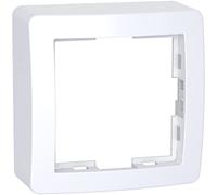 Alréa, Cornice sporgente standard semplice, 62 x 62 mm, profondità 31 mm, bianco polare