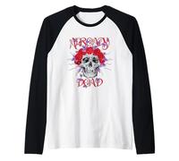 Already Dead Gothic Skull And Roses Maglia con Maniche Raglan