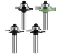 Alriedy Set di 4 frese a disco per fresa superiore, fusto da 8 mm, con scanalatura da 2/3/4/5 mm di larghezza, fresa in metallo duro di alta qualità con guida a sfera, ideale per collegamenti a molle