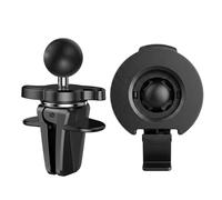 Alriedy Supporto per valvola dell'aria per Garmin DriveSmart 50 51 55 60 61 65 66 70 71 76 e Drive 40 50 51 52 53 55 60 61 GPS Navi, Vent Clip + supporto per auto, regolabile