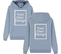 ALRRGPB Felpa Personalizzata per Uomini e Donne Felpa Personalizzata Il Tuo Design Stampa Fai da Te Autunno Inverno Hooded Front & Back