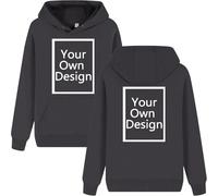 ALRRGPB Felpa Personalizzata per Uomini e Donne Felpa Personalizzata Il Tuo Design Stampa Fai da Te Autunno Inverno Hooded Front & Back