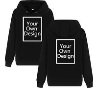 ALRRGPB Felpa Personalizzata per Uomini e Donne Felpa Personalizzata Il Tuo Design Stampa Fai da Te Autunno Inverno Hooded Front & Back