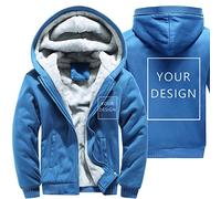 ALRRGPB Felpe con cappuccio personalizzate per gli uomini Giacca personalizzata Progettare il proprio cappotto da baseball invernale in pile con zip intera