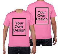 ALRRGPB Magliette Personalizzate per Uomo/Donna Progettare la Propria Camicia Aggiungi Testo/Immagine/Logo T-Shirt in Cotone Personalizzata con Foto Stampata Fronte/Retro