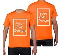 ALRRGPB Magliette Personalizzate per Uomo/Donna Progettare la Propria Camicia Aggiungi Testo/Immagine/Logo T-Shirt in Cotone Personalizzata con Foto Stampata Fronte/Retro