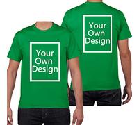 ALRRGPB Magliette Personalizzate per Uomo/Donna Progettare la Propria Camicia Aggiungi Testo/Immagine/Logo T-Shirt in Cotone Personalizzata con Foto Stampata Fronte/Retro