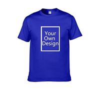 ALRRGPB Magliette Personalizzate per Uomo/Donna Progettare la Propria Camicia Aggiungi Testo/Immagine/Logo T-Shirt in Cotone Personalizzata con Foto Stampata Fronte/Retro