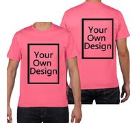 ALRRGPB Magliette Personalizzate per Uomo/Donna Progettare la Propria Camicia Aggiungi Testo/Immagine/Logo T-Shirt in Cotone Personalizzata con Foto Stampata Fronte/Retro