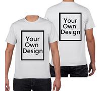 ALRRGPB Magliette Personalizzate per Uomo/Donna Progettare la Propria Camicia Aggiungi Testo/Immagine/Logo T-Shirt in Cotone Personalizzata con Foto Stampata Fronte/Retro