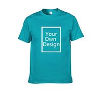 ALRRGPB Magliette Personalizzate per Uomo/Donna Progettare la Propria Camicia Aggiungi Testo/Immagine/Logo T-Shirt in Cotone Personalizzata con Foto Stampata Fronte/Retro