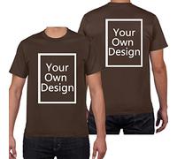 ALRRGPB Magliette Personalizzate per Uomo/Donna Progettare la Propria Camicia Aggiungi Testo/Immagine/Logo T-Shirt in Cotone Personalizzata con Foto Stampata Fronte/Retro