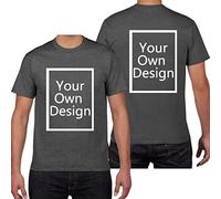 ALRRGPB Magliette Personalizzate per Uomo/Donna Progettare la Propria Camicia Aggiungi Testo/Immagine/Logo T-Shirt in Cotone Personalizzata con Foto Stampata Fronte/Retro