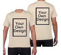 ALRRGPB Magliette Personalizzate per Uomo/Donna Progettare la Propria Camicia Aggiungi Testo/Immagine/Logo T-Shirt in Cotone Personalizzata con Foto Stampata Fronte/Retro