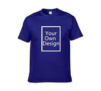 ALRRGPB Magliette Personalizzate per Uomo/Donna Progettare la Propria Camicia Aggiungi Testo/Immagine/Logo T-Shirt in Cotone Personalizzata con Foto Stampata Fronte/Retro