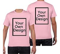 ALRRGPB Magliette Personalizzate per Uomo/Donna Progettare la Propria Camicia Aggiungi Testo/Immagine/Logo T-Shirt in Cotone Personalizzata con Foto Stampata Fronte/Retro