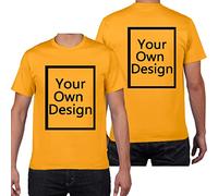 ALRRGPB Magliette Personalizzate per Uomo/Donna Progettare la Propria Camicia Aggiungi Testo/Immagine/Logo T-Shirt in Cotone Personalizzata con Foto Stampata Fronte/Retro